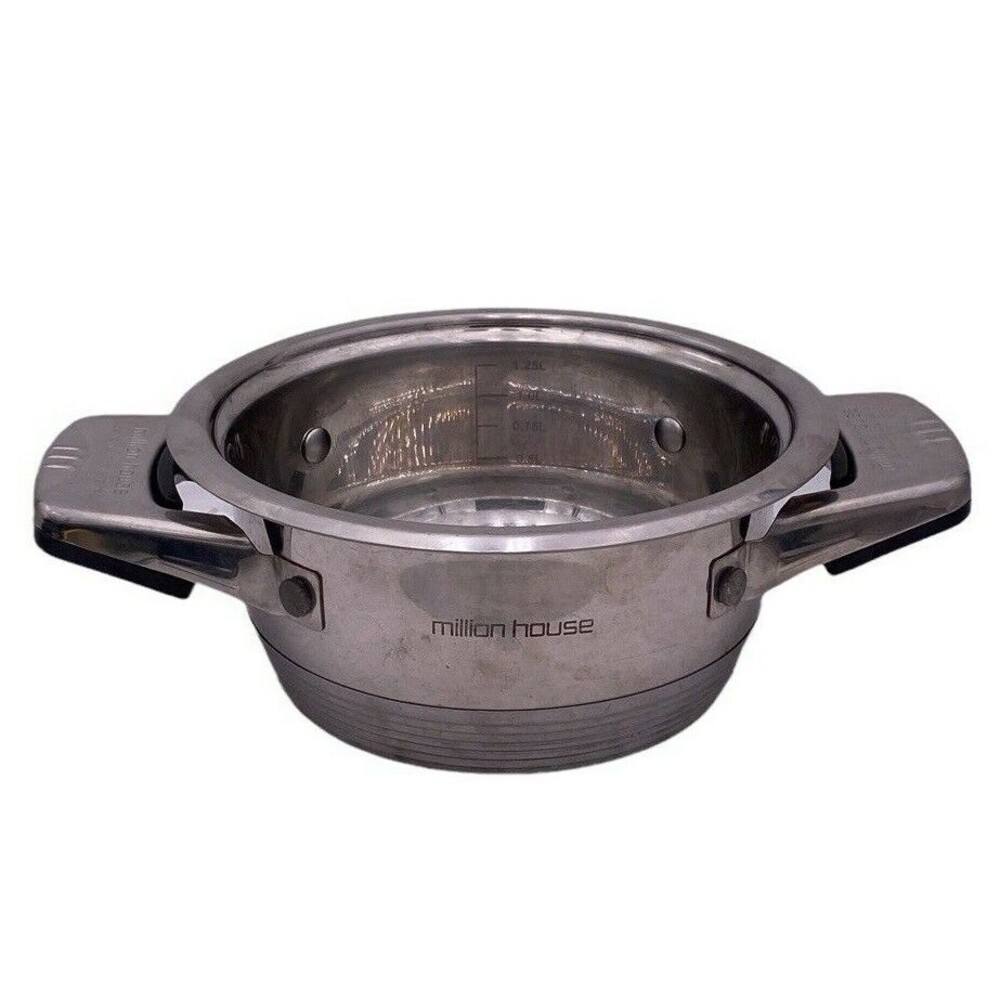 Million House Solingen Stainles Steel Induction Pot Saucepan 1.25L Z-Line No Lid